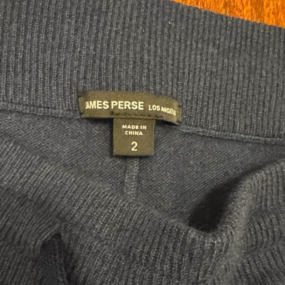 James Perse Cashmere Navy JoggerJogger Pants, size 2 - Picture 4 of 7
